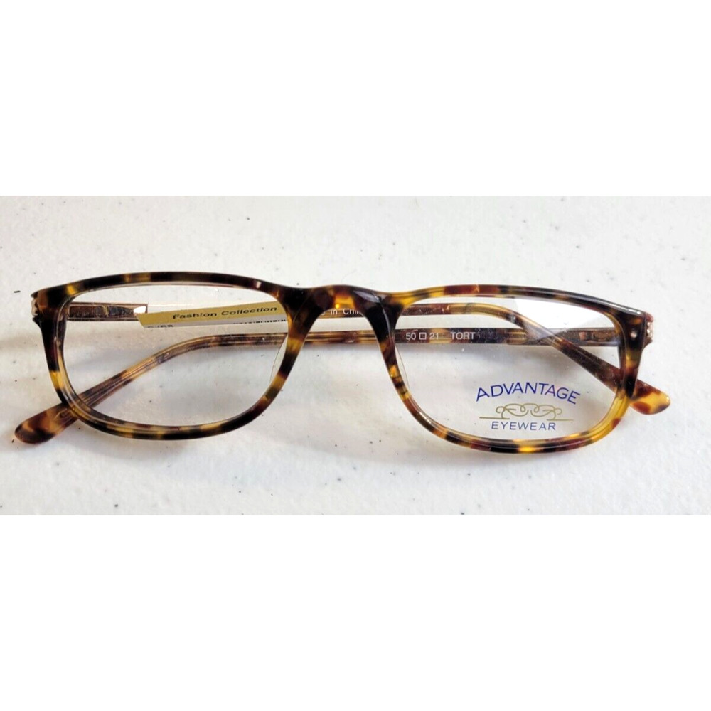Advantage Eyewear 9468 Brown Tortoise Plastic‎ Frame 50-21mm Women's Eyeglasses